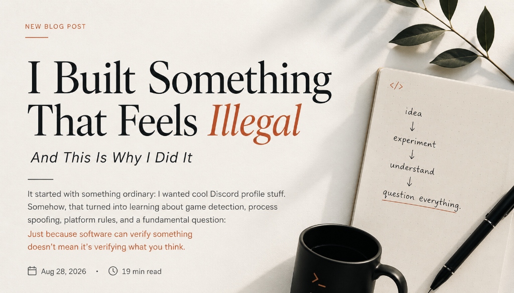 I Built Something That Feels Illegal I Built Something That Feels Illegal
